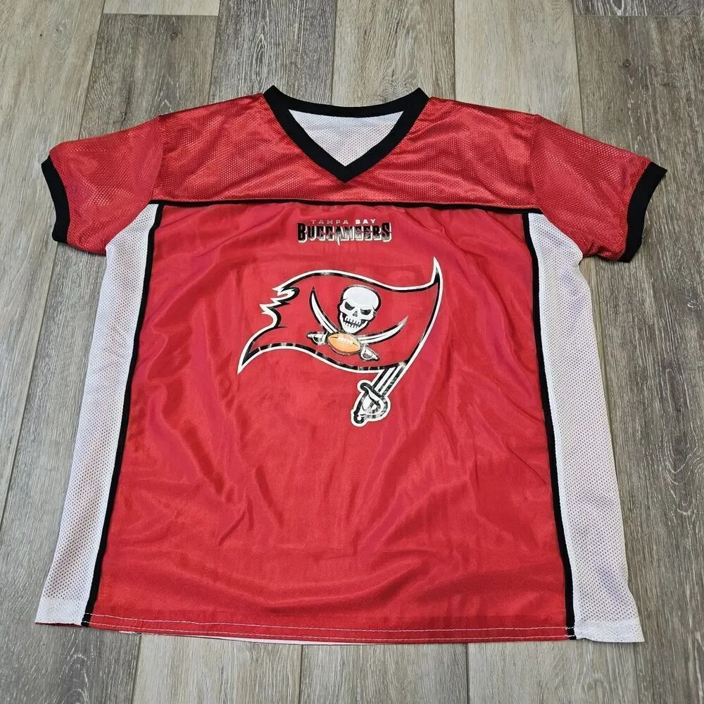 Tampa Bay Buccaneers NFL Reversible Flag Football Jersey Youth Large Athleisure